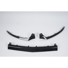 Schwarz Front Stoßstange Lippe Für Mercedes W205 S205 C200 C250 3-teilig Spoiler