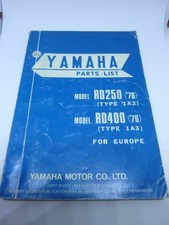 Ersatzteilliste YAMAHA RD 250