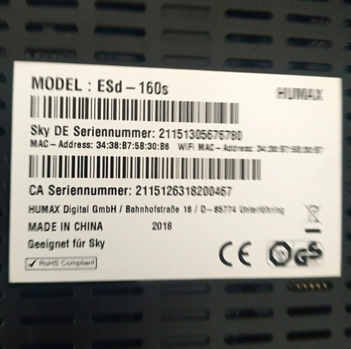 Humax esd 160s - humax, hd
