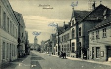 Ak Neustrelitz in Mecklenburg, Schlossstraße, Post, Schloss - 4277922