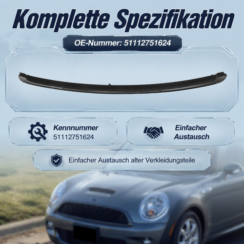 Für mini cooper untere - für, blende