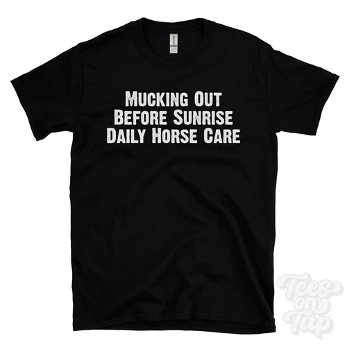 Mucking out before - out,