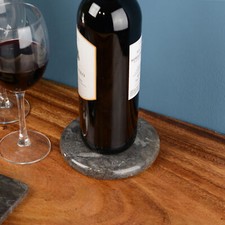 wohnfreuden Marmor Tischset Della 13 cm schwarz rund Esstablett Tablett Küche Ac