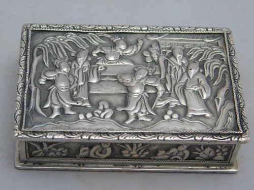 Dose tabatiere silber 13 - –,
