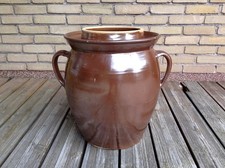 alter Gärtopf / Sauerkrauttopf, 40 cm hoch,  ca. 20 l, Übertopf