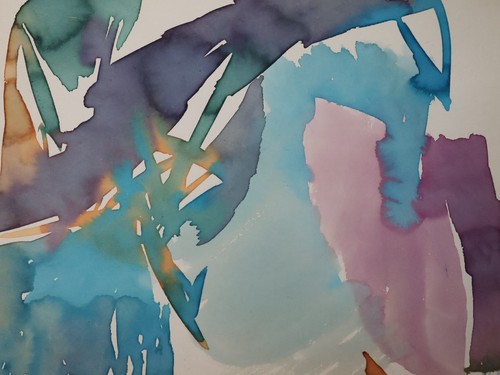 Lehmphul aquarell 1968 - aquarell,
