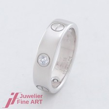 CARTIER Love Ring - 3 Brillanten (Diamant) ges. ca. 0,24ct - 18K/750 Weißgold