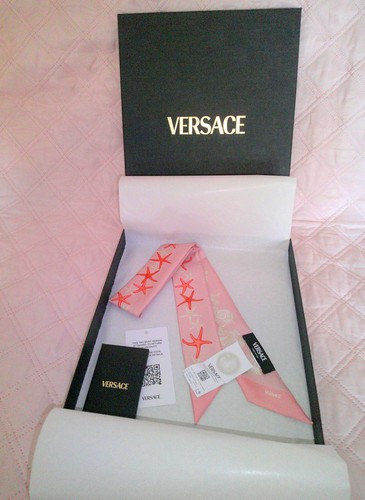 Versace barocco sea coral tuch - versace,