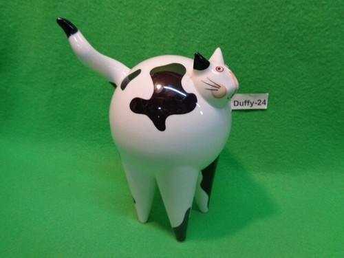 Stehende katze weiß schwarz - katze,