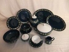 Eschenbach Bavaria Germany - Blue Glaze - Scandi Style Vintage Geschirr - 1C4D