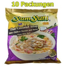 Yum Yum Instant Nudeln Tom Kha Gai 10er Pack (10 x 100g) asiatische Nudelsuppe