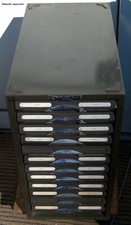 ROTAPRINT Berlin Registratur-Schrank Registerschubladen von Remington Rand,