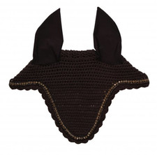 Kentucky Horsewear Braun Full Fliegenmütze Lang Stone & Pearl Fliegenhaube