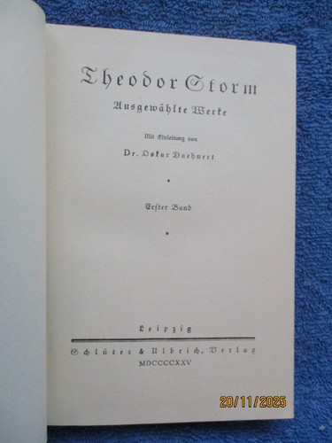Theodor storm ausgewählte - storm,