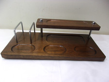 Vintage Wood 2-Tier Valet
