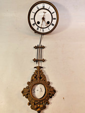 antik Uhrwerk Wanduhr Uhr Freischwinger Pendeluhr Regulator 1920 Bastler