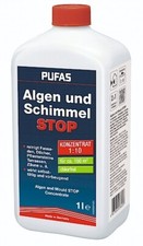 Fassadenreiniger Moosentferner Pufas Algen und Schimmel STOP Konzentrat 1L