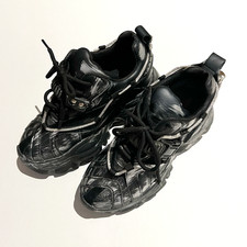 Schwarze Cyber Grunge Wedge