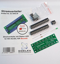 Stromverteiler mit Status LED 12-16V AC/DC,10A  Bausatz ! 