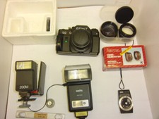 Zenit 122 mit amity 932TCDZ 932 TCDZ Blitzgerät, Video Weit/Tele Objektiv,Tasche