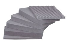 Schaumstoffeinlage f. für 48-Liter-Boxen 6-teilig PU-Würfelschaum