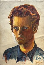 Aquarell Porträt Junger Mann