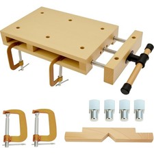 Werkbank Holz Schraubstock