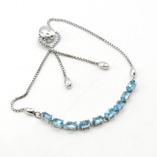 Blautopas Tennis Armband 925