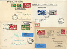 CH lot Briefe lot Flugpost mix Jubiläumsflug Gedenkflug Mustermesse etc  ; 62410