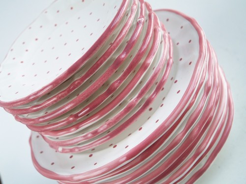 Gmundner keramik rosa tupf - keramik,
