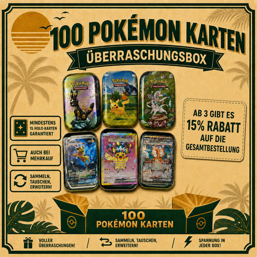 Pokemon karten sammlung 100 - pokemon,