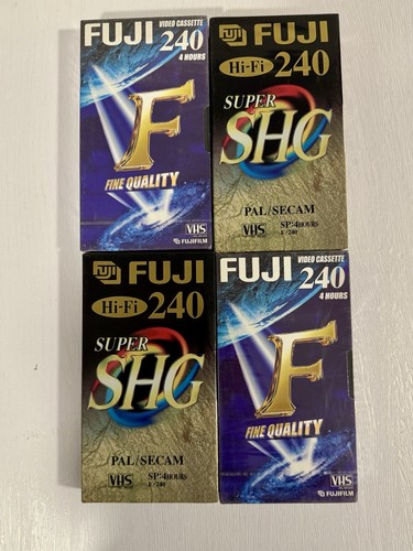 Fuji vhs leerkassetten - 4x,