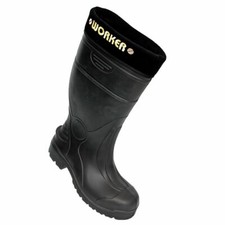 Winterstiefel Arbeitsstiefel Sicherheitsschuhe Stahlkappe Gefüttert (BLWORKER)