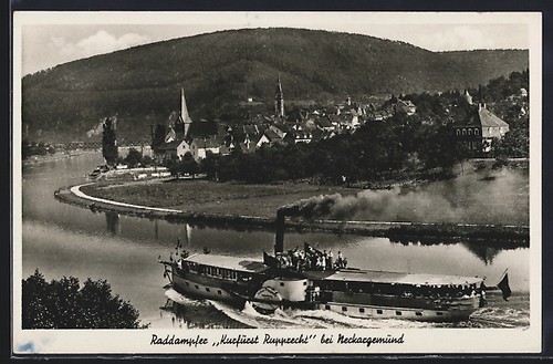 Ansichtskarte neckargemünd - ansichtskarte,