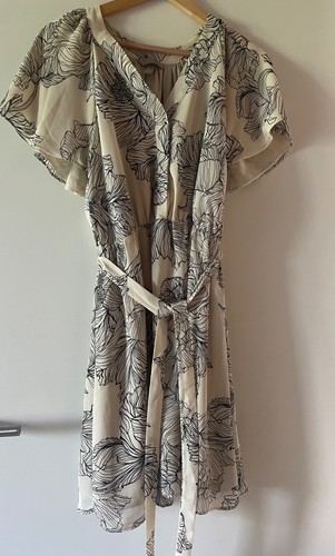 Ivory farbenes kleid mit - farbenes,
