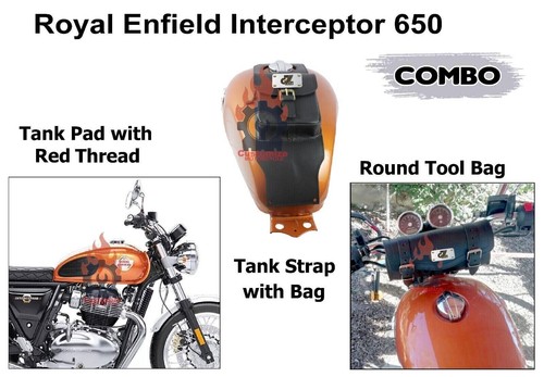 Leder union jack tankpads - leder,