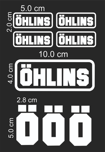 Suzuki ohlins aufkleber - aufkleber, set
