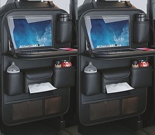 2x Rückenlehnenschutz Auto Kinder Sitzlehne Organizer KFZ Sitzschoner Autotasche