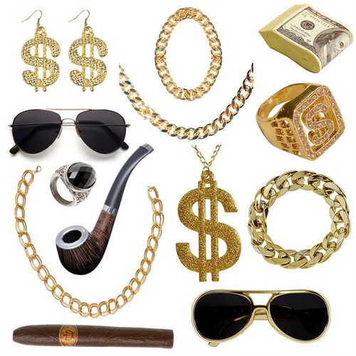Rapper accessoires goldschmuck - rapper,