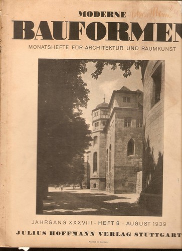 Zeitschrift moderne bauformen - zeitschrift,