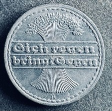 50 Pfennig 1920 A Deutsches