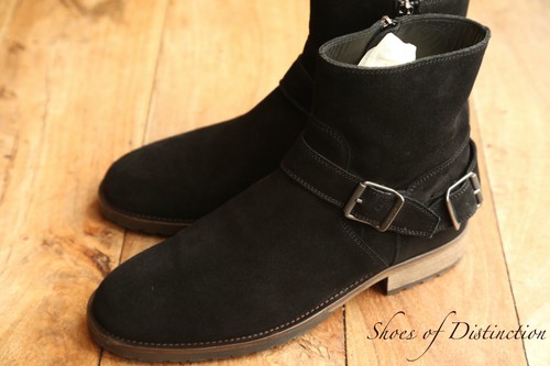 Belstaff black suede zip - black,