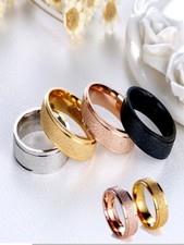 Neuer Edelstahlring Mattierte