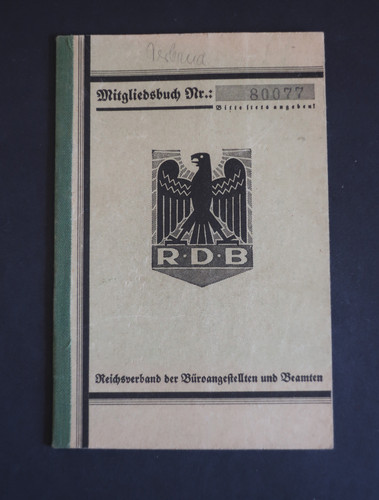 Original mitgliedsbuch - original,