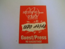 Konzertkarte UFO am 17.12. Guest/Press Ticket