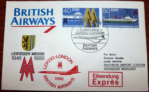 Brief leipzig 1986 ddr - leipzig,