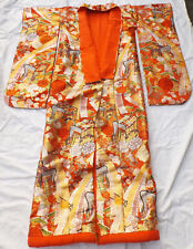 schöner originaler Hochzeits - Kimono JAPAN Brokat-bestickt -Futter rote Seide