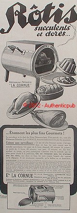 Reklame cornue ofen - la,