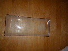 eckige Kuchenplatte aus Glas