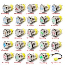 19mm 12V LED Wasserdicht